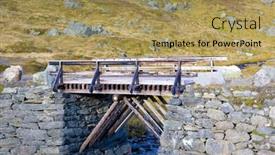  Presentation with norway - Colorful presentation theme enhanced with landscape-of-southern-vestlandet-norway backdrop and a yellow colored foreground