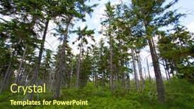  Presentation with mountains - Beautiful PPT theme featuring landscape-of-table-mountains-stolowe backdrop and a tawny brown colored foreground