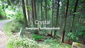  Presentation with mountains - Presentation design featuring landscape-of-table-mountains-stolowe background and a gray colored foreground