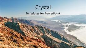  Presentation with death - Theme featuring landscape of the death valley background and a light blue colored foreground