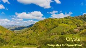  Presentation with natural - Colorful presentation design enhanced with landscape-of-the-miraflor-natural backdrop and a tawny brown colored foreground