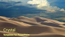  Presentation with sand dunes - Audience pleasing PPT layouts consisting of landscape-of-the-sand-dunes backdrop and a tawny brown colored foreground