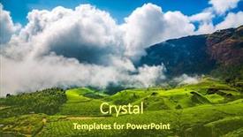  Presentation with kerala - Cool new PPT theme with landscape of the tea plantations backdrop and a tawny brown colored foreground