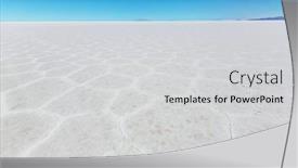  Presentation with salt - Amazing presentation theme having landscape-of-the-uyuni-salt backdrop and a light gray colored foreground