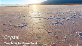  Presentation with salt - Slide set with landscape-of-the-uyuni-salt background and a coral colored foreground