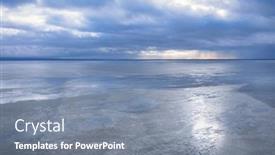  Presentation with sea - Slide deck enhanced with landscape-of-the-vistula-spit and a gray colored foreground