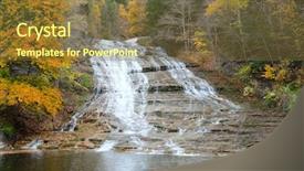  Presentation with rape in crime scene investigation - PPT theme consisting of landscape of waterfalls at buttermilk background and a  colored foreground