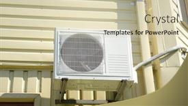  Presentation with air conditioning - PPT theme consisting of landscape-photo-of-an-air background and a soft green colored foreground