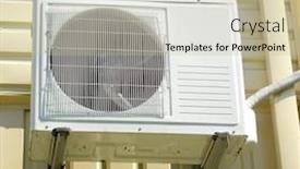  Presentation with air conditioning - Amazing slide deck having landscape photo of an air backdrop and a soft green colored foreground