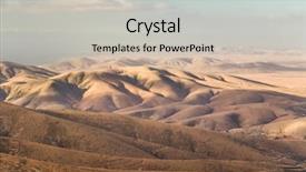  Presentation with spain - Colorful slide deck enhanced with landscape relief - hills in betancuria fuerteventura canary backdrop and a soft green colored foreground