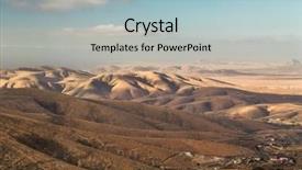  Presentation with galápagos islands - Amazing theme having landscape relief - hills in betancuria fuerteventura canary backdrop and a light blue colored foreground