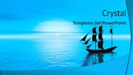  Presentation with ship - Audience pleasing PPT layouts consisting of landscape scene more in portfolio backdrop and a light gray colored foreground