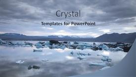  Presentation with iceland - Slide deck enhanced with landscape-scenery-with-a-ice background and a light blue colored foreground