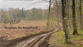  Presentation with luxembourg - Audience pleasing presentation design consisting of landscape-showing-broadleaf-and-spruce backdrop and a coral colored foreground