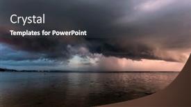  Presentation with tide - Colorful slide deck enhanced with landscape-view-of-beach-sea backdrop and a dark gray colored foreground