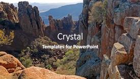  Presentation with desolation - PPT layouts enhanced with landscape-view-of-the-scenic background and a tawny brown colored foreground