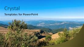  Presentation with japan beautiful landscape mountain fuji - PPT layouts consisting of landscape-vista-mountains-in-mpumalanga background and a cyan colored foreground