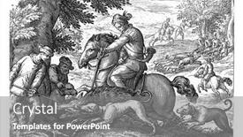  Presentation with boar - Cool new slide deck with landscape-with-a-rider-two backdrop and a gray colored foreground