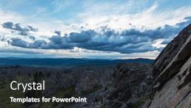  Presentation with siberia - Cool new PPT theme with landscape with dead forest on the mountain pass in the mountains in altay concept of consequences of fires in siberia backdrop and a wine colored foreground