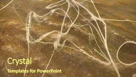  Presentation with unmanned aerial vehicle - Amazing PPT theme having landscape with dirt road trail backdrop and a tawny brown colored foreground