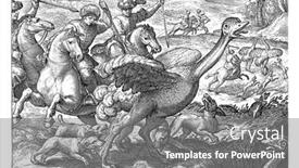  Presentation with turban - Slide set with landscape-with-in-the-foreground background and a gray colored foreground