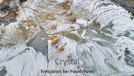  Presentation with volcanoes - Beautiful PPT theme featuring landscape-with-muddy-volcanoes backdrop and a light gray colored foreground