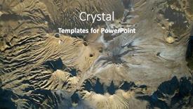  Presentation with volcanoes - PPT theme enhanced with landscape-with-muddy-volcanoes background and a gray colored foreground