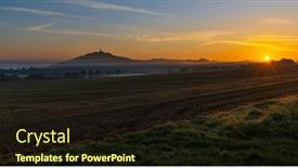  Presentation with czech republic - Slide set featuring landscape-with-nepomuk-castle-near background and a  colored foreground
