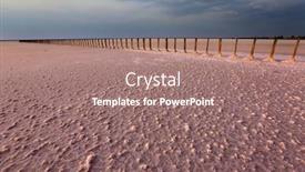  Presentation with pink sky - Beautiful slides featuring landscape-with-old-piles backdrop and a coral colored foreground