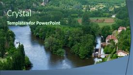  Presentation with france - Amazing slide set having landscape-with-river-the-lot backdrop and a ocean colored foreground