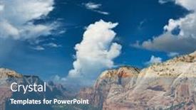  Presentation with national - Slide deck enhanced with landscape-with-rock-formations background and a teal colored foreground