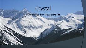  Presentation with house snow mountain - Audience pleasing slides consisting of landscape with snow in whistler backdrop and a  colored foreground