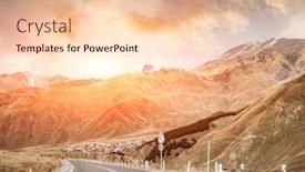  Presentation with military - Presentation consisting of landscape-with-sunny-views background and a lemonade colored foreground