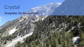  Presentation with turkey - PPT theme enhanced with landscape-with-tahtali-dagi-mountain background and a light blue colored foreground