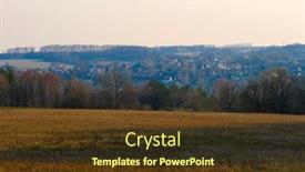  Presentation with region - Presentation featuring landscape-with-the-image background and a tawny brown colored foreground