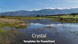  Presentation with trees - Slides having landscape-with-trees-reflected background and a  colored foreground