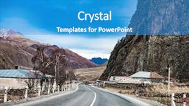  Presentation with military - Cool new presentation with landscape with winding military road backdrop and a  colored foreground