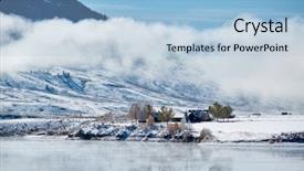  Presentation with mountain - PPT theme having landscape with wolford mountain reservoir background and a light blue colored foreground