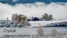  Presentation with japan beautiful landscape mountain fuji - Slide deck enhanced with landscape with wolford mountain reservoir background and a  colored foreground