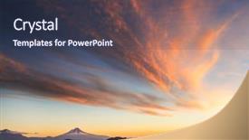  Presentation with beautiful landscapes - PPT layouts having beautiful volcanic landscapes in chile background and a  colored foreground