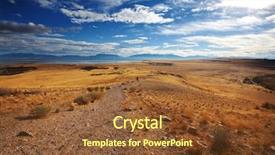  Presentation with salt lake city - PPT theme with landscapes near salt lake city background and a tawny brown colored foreground
