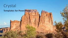  Presentation with arches national park - Slide deck featuring landscapes-of-the-arches-national background and a  colored foreground