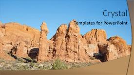  Presentation with arches national park - Slide set having landscapes-of-the-arches-national background and a  colored foreground