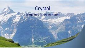  Presentation with tourism hiking - Amazing slide deck having landskape background of bernese highland backdrop and a sky blue colored foreground