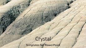  Presentation with cracked - Colorful slides enhanced with landslide - desert formation of mud deeply backdrop and a lemonade colored foreground