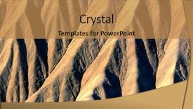  Presentation with erosion - Presentation theme enhanced with landslide - desert formation of mud deeply background and a coral colored foreground