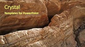  Presentation with death - Slide set featuring landslide - detail into mosaic canyon background and a tawny brown colored foreground