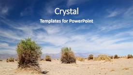  Presentation with corn field - Amazing presentation theme having landslide - devil's corn field in death backdrop and a ocean colored foreground