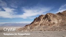  Presentation with mosaic - PPT theme featuring landslide - mosaic canyon with a very background and a gray colored foreground