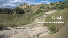  Presentation with rural road - Theme consisting of young man singing into microphone at karaoke background and a gray colored foreground
